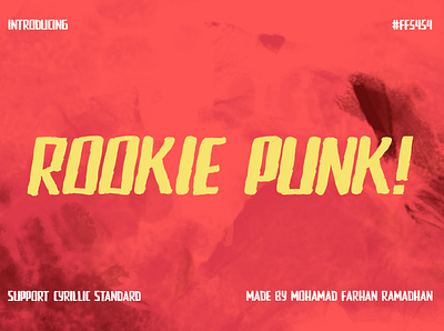 Rookie Punk! design digital asset font asset font preview graphic design typography