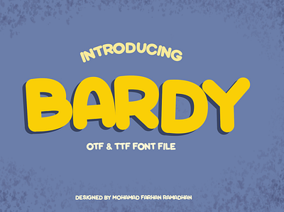 Bardy bold design digital asset font asset font preview fun graphic design typography
