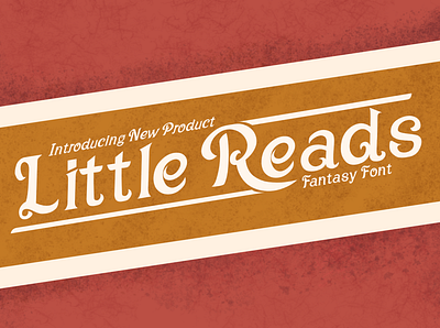 Little Reads design digital asset fantasy font asset font design font preview graphic design logo typography