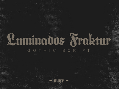 Luminados Fraktur black letter design digital asset font asset font preview graphic design logo typography