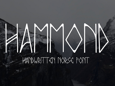 Hammond design digital asset font asset font preview graphic design logo norse typography