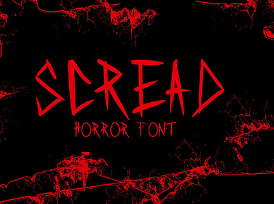 Scread design digital asset font asset font preview graphic design horror logo poster scars typography