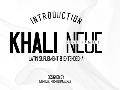 Khali Neue design digital asset font asset font family font preview graphic design khali logo typography