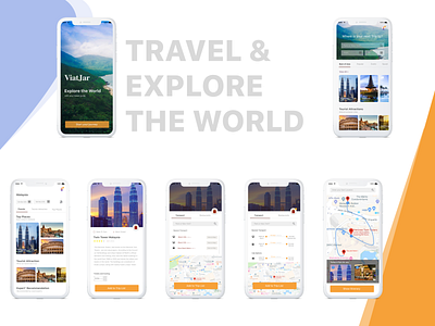 Viatjar Mobile app design ui ux