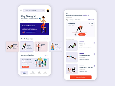 Daily Workout & Fitness Application