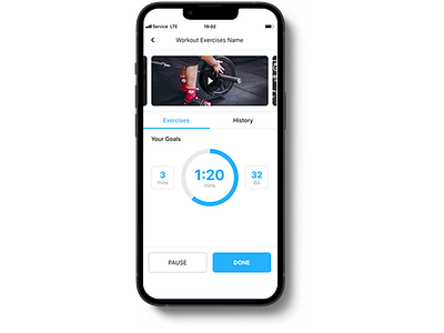 Gym Mobile Application androidios design graphic design