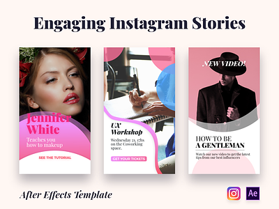 Instagram Stories | After Effects Template add after effects after effects animation after effects template design instagram instagram stories motion graphics template ui ux