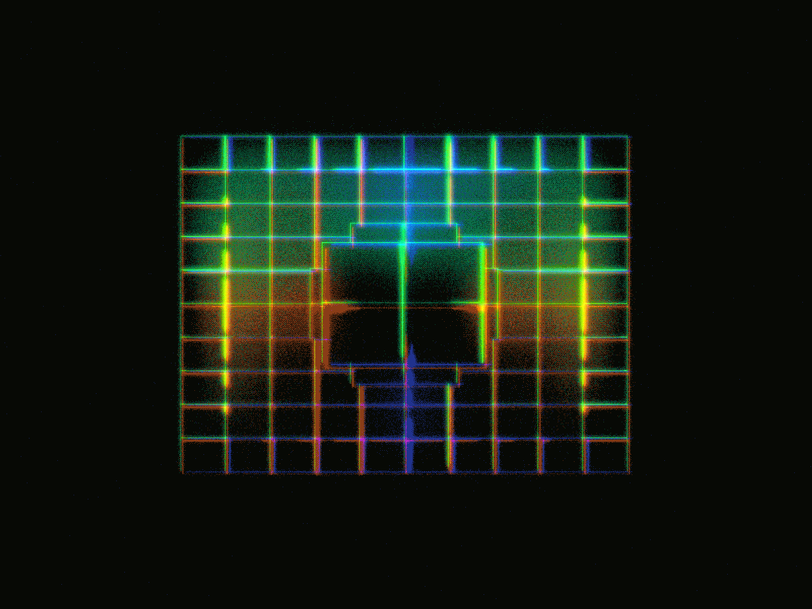 Neon Square Grid