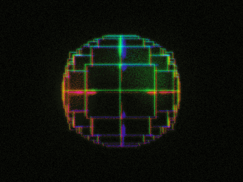 Neon Square Grid V2