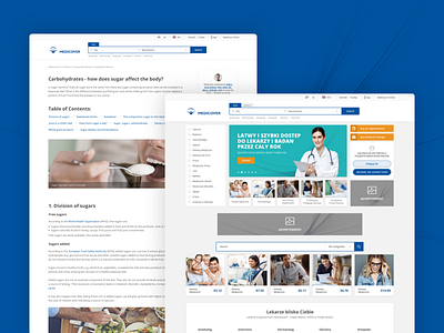 Medistore landing page medical web design website