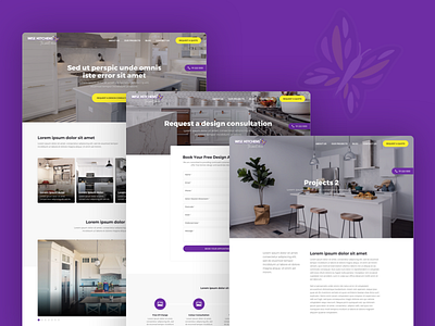 Wise Kitchens - The Smart Choice kitchens landing page web design website