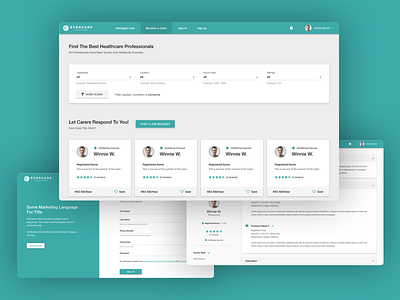 Evercare - Family First admin design dashboad product design ui ux