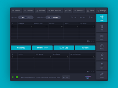 CloudCop admin dashboad dashboard app design table ui ux webapp