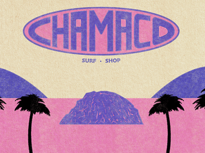 CHAMACO - Surf·Shop design logo