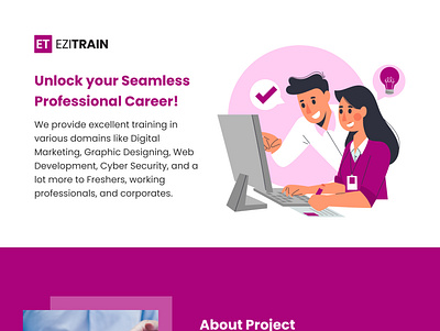 Ezitrain - EdTech platform branding edtech edtech website education website figma it learning it training it training website learning website learning website design ui ux web design web development website design wordpress