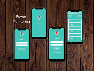 Power Monitoring - Mobile App - UI/UX Design app app ui branding design graphic design illustration logo mobile app mobile app design ui ui design ui ux ux ux design vector