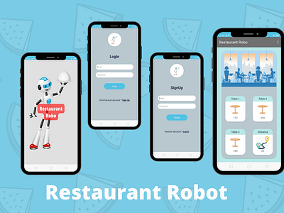 Restaurant Robot- Mobile App - UI/UX Design