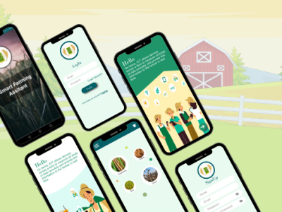 Smart Farming Assistant - Mobile App - UI/UX Design app app ui branding design graphic design illustration logo ui ux vector