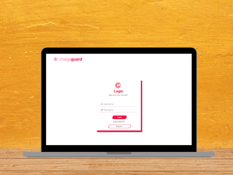 Charge Guard Login Page Design UI/UX Design by Samreen Akbar on Dribbble