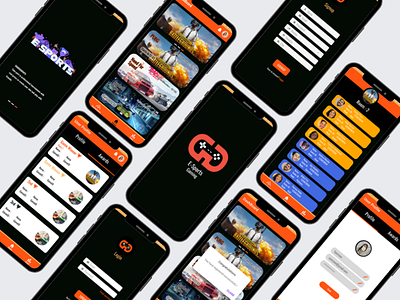 E Sports Gaming - Mobile App - UI/UX Design app app ui branding design graphic design illustration logo mobile app design ui ui design ux vector