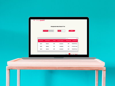 Charge Guard Dispute Portal - Web Design - UI/UX Design app app ui branding design graphic design illustration logo ui ui design ux vector web design web page design