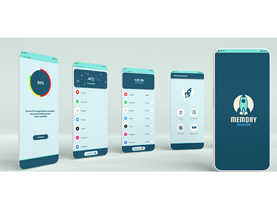 Memory Booster - Mobile App - UI/UX Design app app ui branding design graphic design illustration logo mobile app design ui ui design ux vector