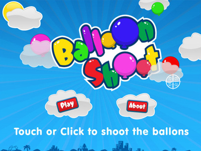Balloon Shoot (Game) balloon cartoon construct2 fun game html5 kids mobile shoot