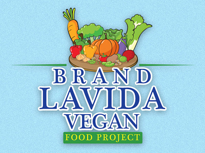 Brand Lavida Vegan brand cartoon design food illustartor logo mart typography vector vegetable