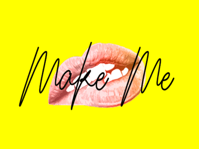 Make Me animation caligraphi lip logo make me