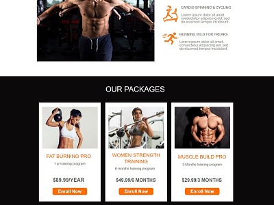 Fitness Website app branding design fit fitness fitness website godaddy illustration logo ui
