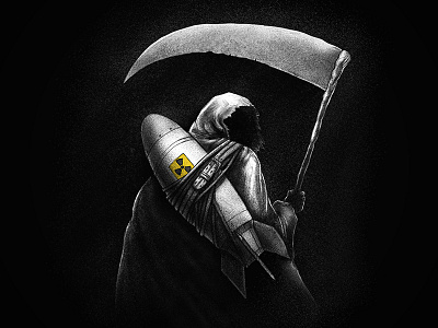Favorite Companion bomb dark death digital drawing grim illustration nuclear reaper