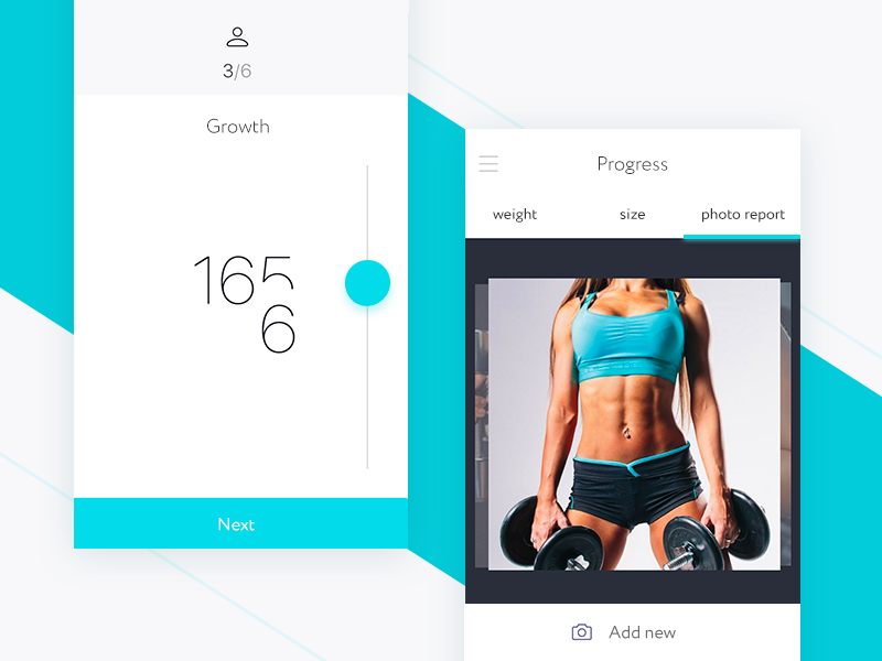 Minimal fitness App for IOS by Dasha on Dribbble