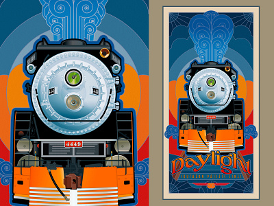 Deco Daylight illustration illustrator train vector