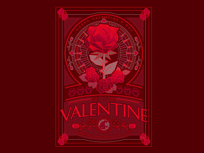 Rose & Violets Valentine design graphic design illustration illustrator vector
