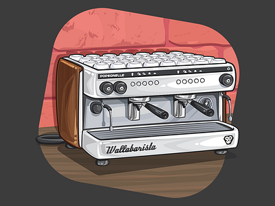 WallaBee Item: Espresso Machine coffee illustration illustrator item vector wallabee