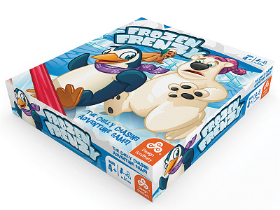 Frozen Frenzy Board Game Mock Up board game illustration illustrator mock