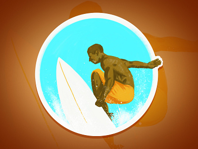 White Water illustration illustrator surf surf art surfing