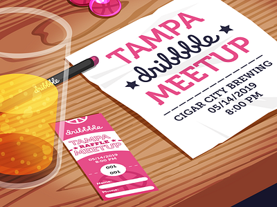 May Meetup! illustration illustrator meetup tampa tampa bay vector