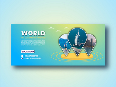 Travel Banner Design branding businesslogodesign graphic design illustration tarvel travelbanner travelbannerdesign