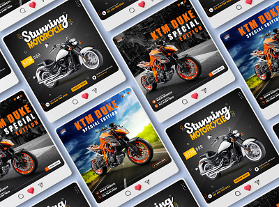 Bike Instagram Banner | Social Media Banner | Facebook Ads ads banner design bike ad bike banner bike post discount post facebook ads facebook cover facebook post graphic design instagram banner instagram post motorcycle motorcycle post poster print social media ads social media design social media post sports bike