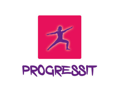 Progressit Woman design logo looseing progressit weight