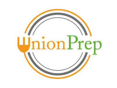 Union Prep design drink food logo prep union