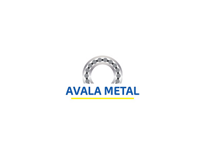 Avala Metal avala bearings design logo metal