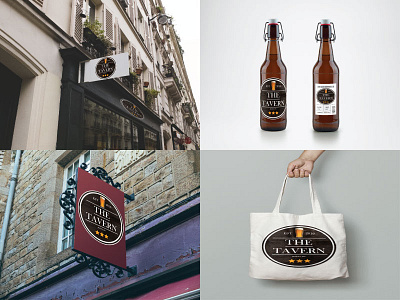 Tavern Mockup bag beer cafe mockup restaurant tavern