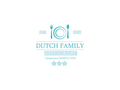 Dutch Family Restaurant design dutch family food logo restaurant travel