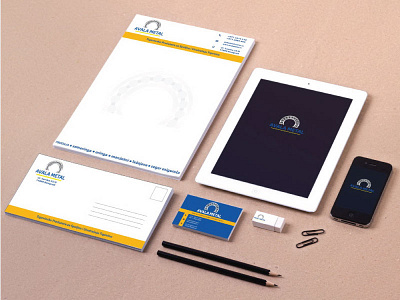 Branding Full Pacage branding envelope letterhead logo office pacage tablet visitcard