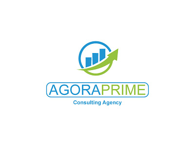 Agora Prime agency branding business color consulting design logo typography vector