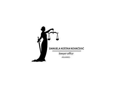 Lawyer Office black branding color design justice lawyer logo monogram office typography vector