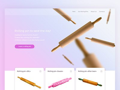 Rolling pin Landing Page