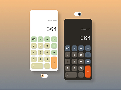 Calculator app - Daily UI 004 app calculator daily ui 004 dailyui design ui ux